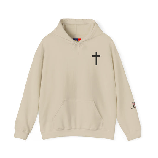 Cross Design Heavy Blend Hoodie - Simple and Fam Driven