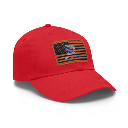 Dad Hat - Fam Driven with USA Flag Leather Patch