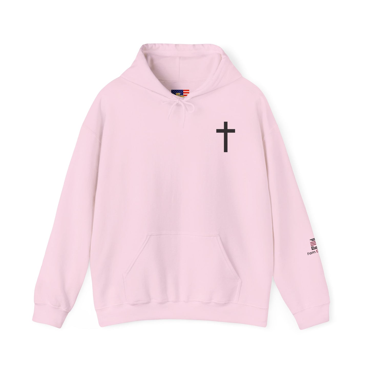 Cross Design Heavy Blend Hoodie - Simple and Fam Driven