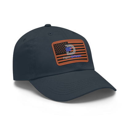 Dad Hat - Fam Driven with USA Flag Leather Patch