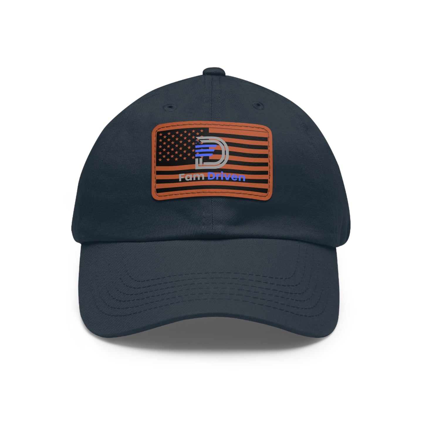 Dad Hat - Fam Driven with USA Flag Leather Patch